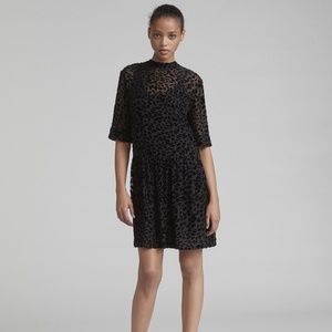 Rag & Bone Gia Devoré Leopard Spot Minidress